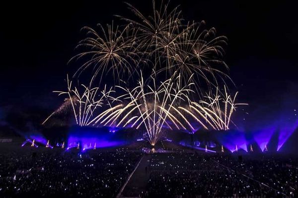 Les feux d'artifice l'année dernière. 