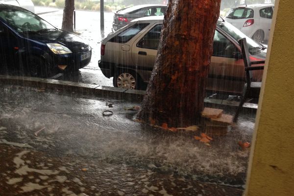 Pluies d'orage à Nantes le 9 juillet en fin d'après-midi