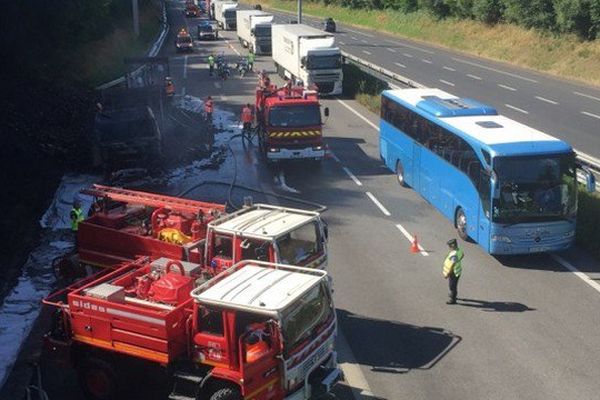 L'autoroute A 20 est coupée au niveau d'Uzerche.