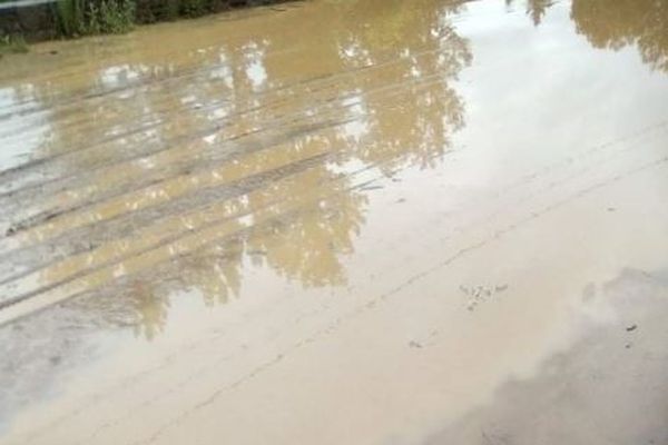 Bagnac-sur-Célé (Lot) - les fortes pluies et les inondations avant la coulée de boue - 4 juillet 2021.