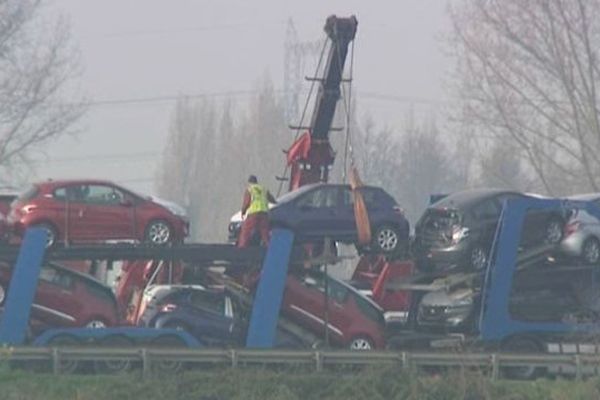 Ce lundi matin, sur l'A25.