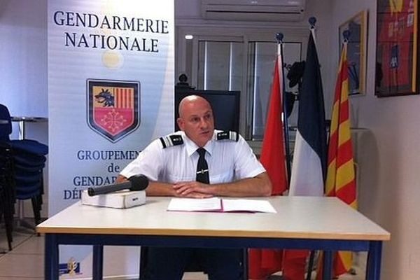 Philippe Correoso - Commandant du groupement de gendarmerie des Pyrénées-Orientales - juillet 2014.