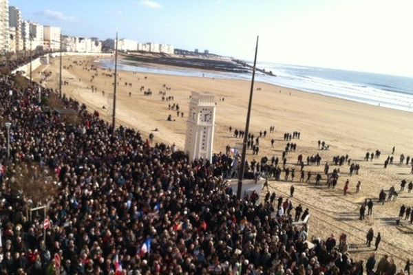 La marche républicaine aux Sables d'Olonne