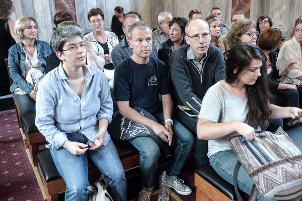 Brigitte Gothière, au tribunal de Pau, en octobre 2019.