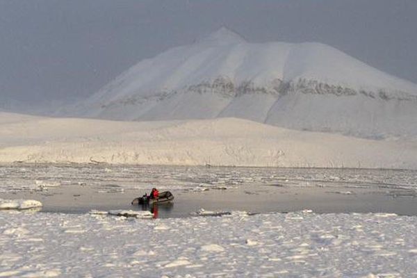 Les collégiens ont pu constater de près la fonte des glaces, accélérée par le réchauffement climatique