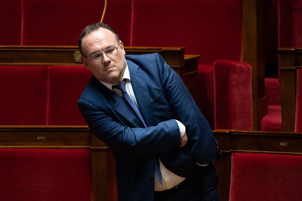 Le député de l'Ain Damien Abad à l'Assemblée nationale, le 18 octobre 2022.