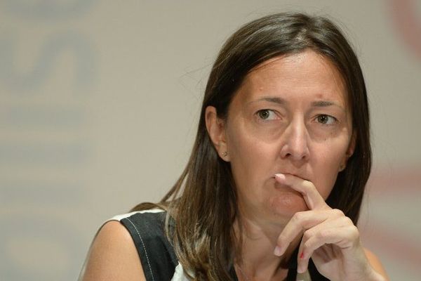 Karine Berger, candidate à Gap.