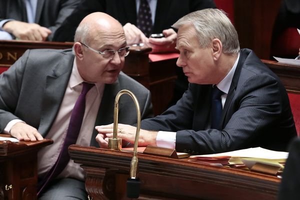 Paris, 30 janvier 2013. Séance de questions d' actualité au gouvernement a l' Assemblée Nationale en présence de Michel Sapin, ministre du travail et Jean Marc Ayrault, Premier Ministre. 