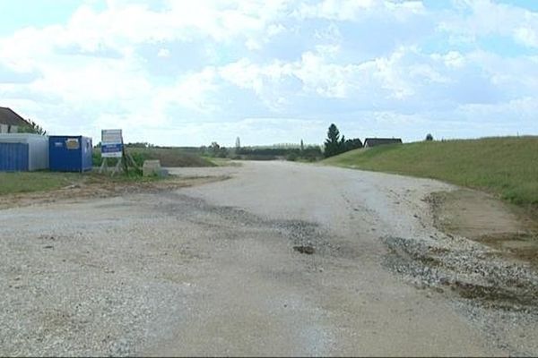 Le site du futur supermarché "Leclerc" à Auxonne