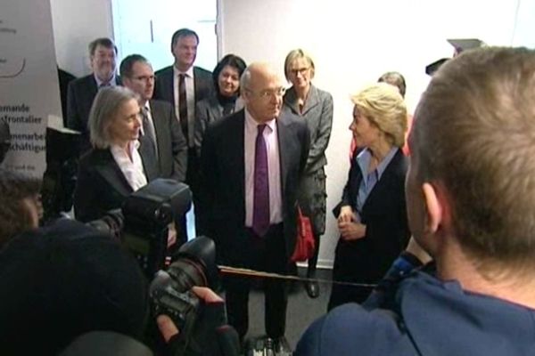 Inauguration du premier Pôle emploi franco-allemand.