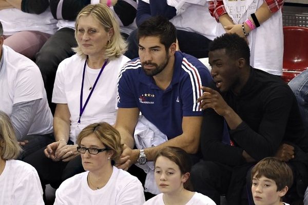 Rouen - Nikola Karabatic dans les tribunes avant son retour en équipe de France dimanche en Turquie - 1er novembre 2012.