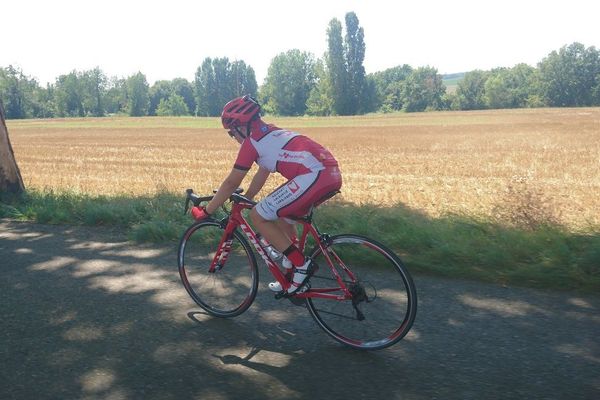 Arthur sur la route de son Tour de France