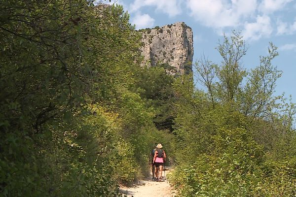 La préfecture de l'Hérault envisage de prendre un arrêté interdisant l'accès au chemin de randonnée de Compostelle qui passe par Saint-Guilhem-le-Désert.