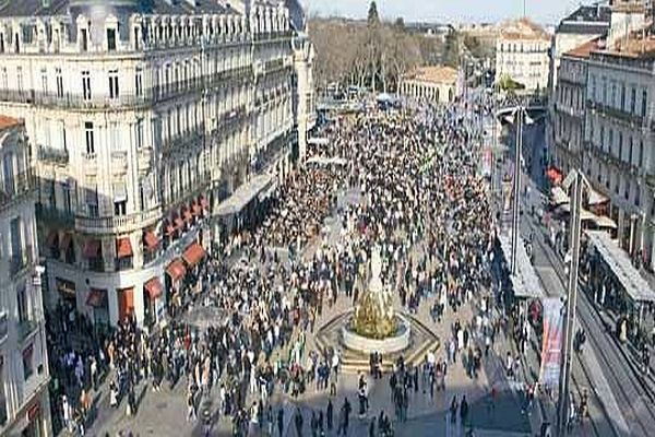 Montpellier - Place de la Comédie - archives