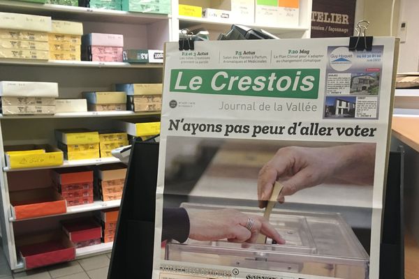 120 ans d'existence pour l'hebdomadaire "Le Crestois"... Un numéro avant la crise coronavirus. Le journal est à l'arrêt pour cause d'avarie ! 