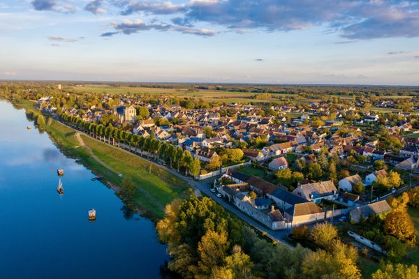 Saint-Dyé-sur-Loire vue du ciel
