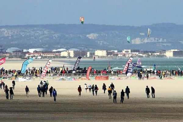 Leucate (Aude) - la plage de La Franqui - archives