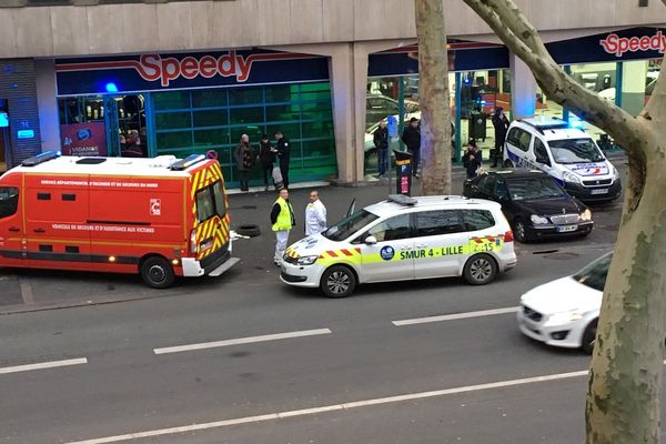 Boulevard de la Liberté à Lille, ce vendredi après-midi.