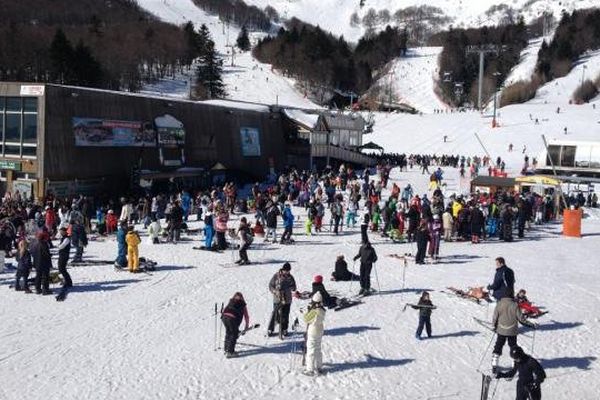 La station de Super Besse, ce matin.