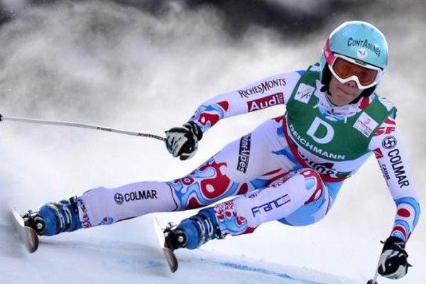 Marie Marchand le 10 février au Mondiaux de ski alpin de Schladming, en Autriche. 