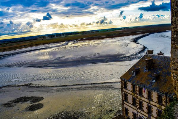 Vue depuis le Mont-Saint-Michel.