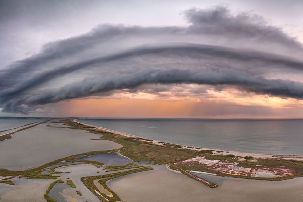 Le chasseur d'orages Florian Ambrosio a capturé ce nuage rare depuis Frontignan, jeudi 15 août.