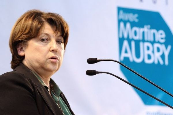 Martine Aubry, candidate à sa réélection, ce samedi 1er février à Lille.