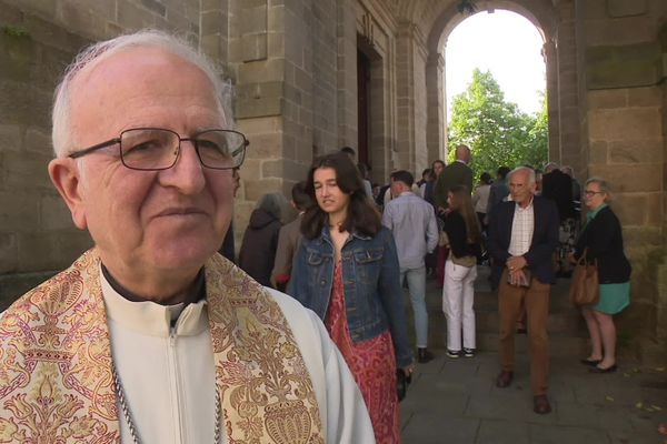 Monseigneur William Shomali, évèque de Jérusalem, de Cisjordanie et de Gaza est venu témoigner de son quotidien ce 12 mai 2024 au pardon de Saint-Patern à Vannes.