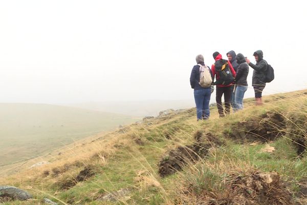 Plusieurs professionnels du tourisme sont venus tester des circuits agro-touristiques sur le plateau du Cézallier (Cantal)