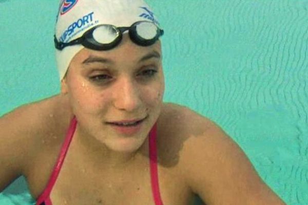 Charlotte Lelandais à l'entrainement à Notre-Dame-de-Gravenchon