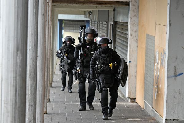 Images d'archives - 15 juin 2020, opération de Police et Intervention du Raid dans la quartier de Planoise dans le cadre de l'enquête sur les multiples fusillades liées au trafic de stupéfiants. 