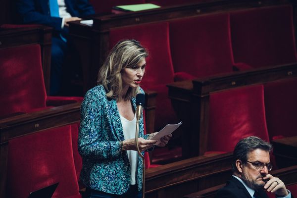 La députée de la Haute-Savoie Virginie Duby-Muller lors d'une séance de questions au gouvernement le 9 mai 2023.