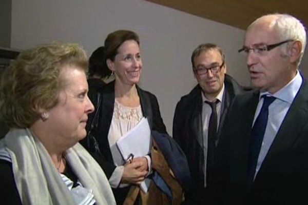 Catherine Traumann, Fabienne Keller et Thierry Repentin, ministre délégué en charge des Affaires européennes