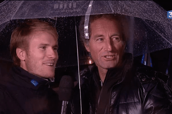 François Gabart et Michel Desjoyeaux, grands favoris de la Transat Jacques Vabre 2013.