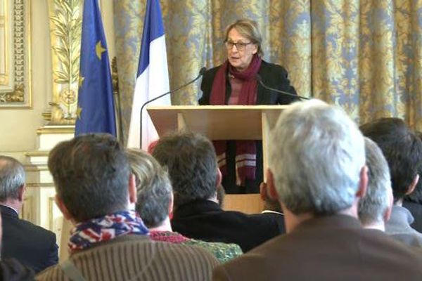 Marylise Lebranchu en visite à Lyon sur le thème de la laïcité - 26/2/15