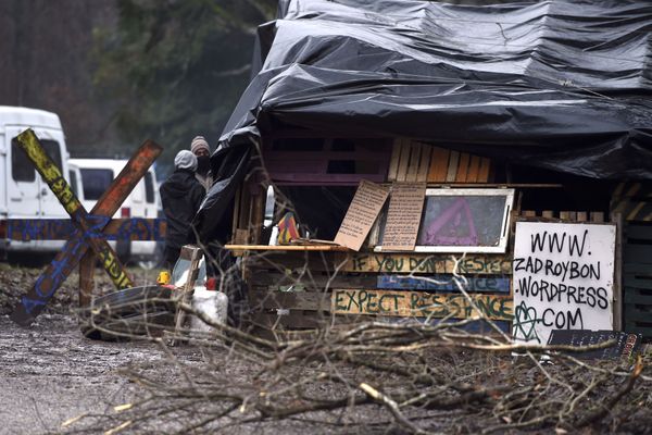 La "zone à défendre" de Roybon le 7 décembre 2014.