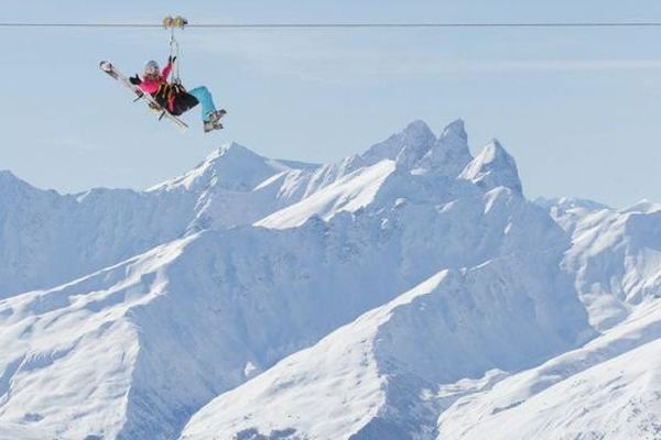 En temps normal, la tyrolienne offre une belle émotion 