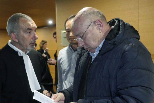 Maître Frédéric Doyer et son client, Yorgos Loukos, directeur de ballet de l'Opéra de Lyon