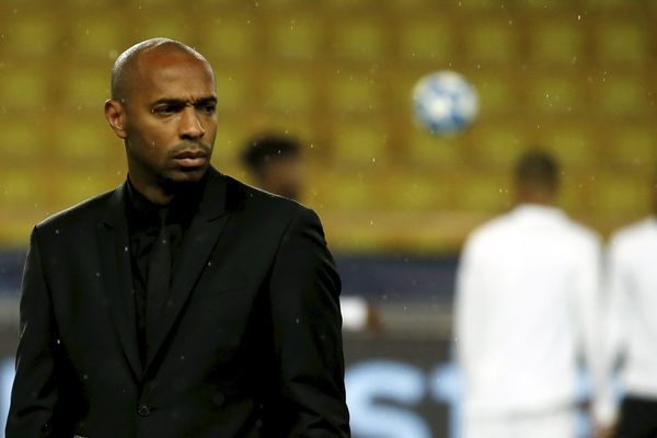 Thierry Henry lors du match contre Bruges,  perdu 0 à 4 au stade Louis II lors de la 4ème journée du groupe A de la Ligue des Champions.