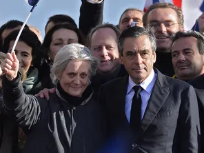 Penelope et François Fillon, photo prise le 5 mars 2017