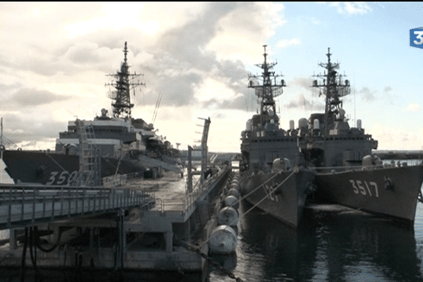 bâtiments japonais dans la base navale de Brest