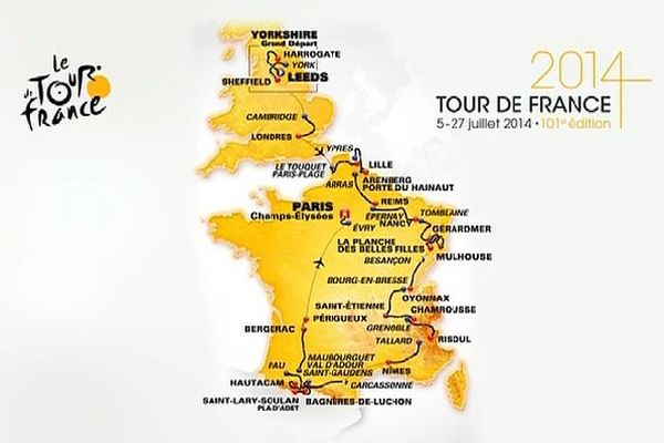 Parcours Tour de France 2014 (complet)