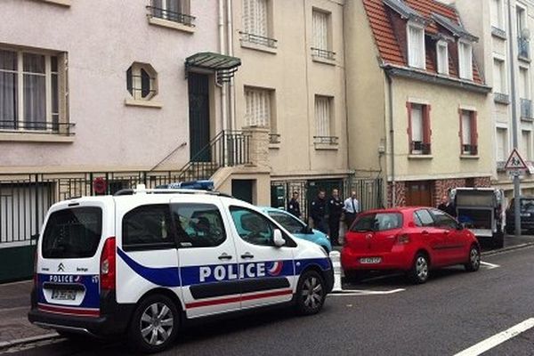 La police sur les lieux.