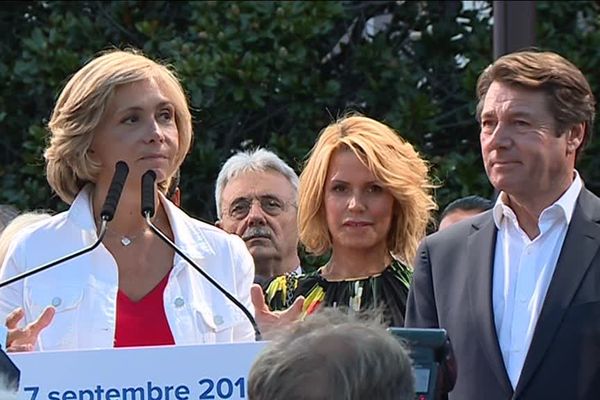 Christian Estrosi et Valérie Pécresse, lors du festin nissart ce vendredi.