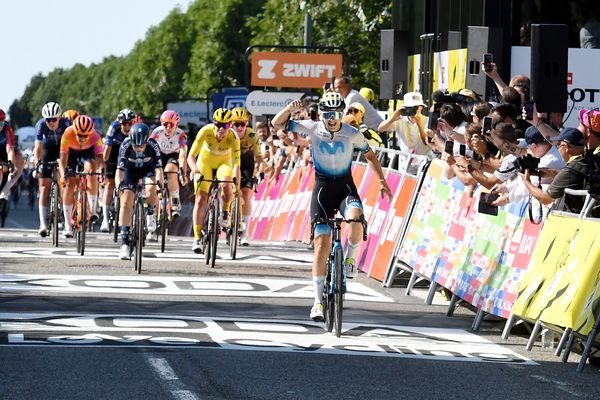 Arrivée de la 6e étape du Tour de France femmes en 2023 à Blagnac.