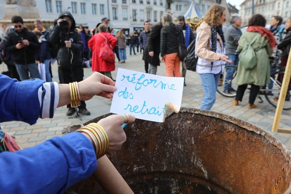 Rassemblement contre la réforme des retraites à Besançon. (Image d'illustration).