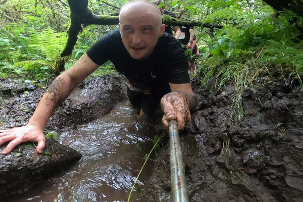 Antoine Jegat a testé la course jusque dans la boue