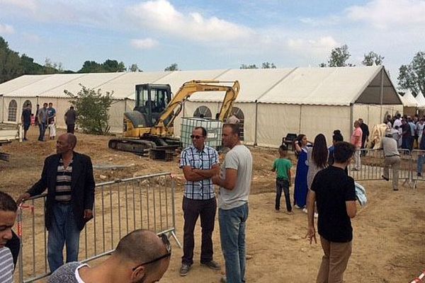 Montpellier-Grammont - l'abattoir provisoire pour la fête de l'Aïd-el-Kébir- 12 septembre 2016.