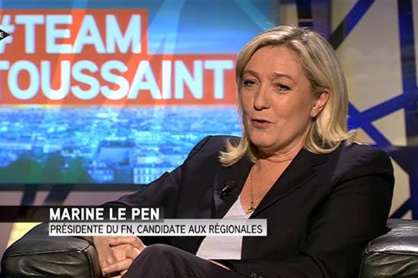 Marine Le Pen, sur Itélé ce mardi matin.