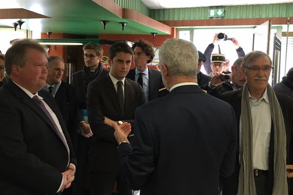 Gabriel Attal, secrétaire d'État auprès du ministre de l'Éducation nationale et de la Jeunesse est en visite en Creuse. 